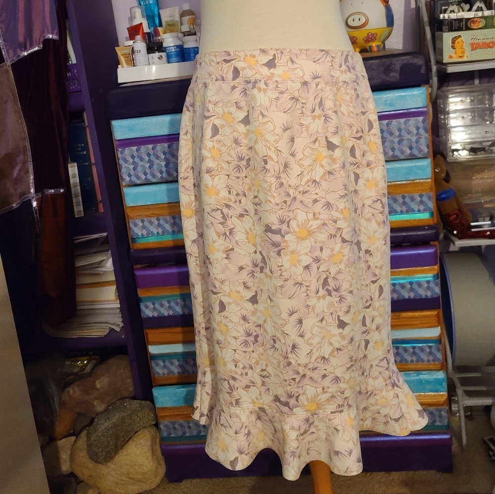 Anthropologie Ruffled Skirt Size 14 - Picture 2 of 11